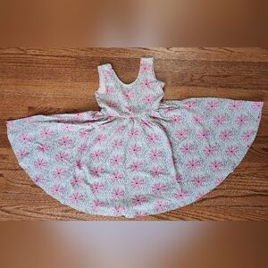 Alice & Ames Pink Floral Twirl Dress